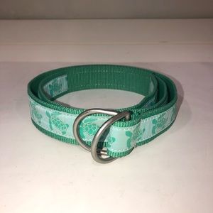 L. L. Bean Sea Turtle Canvis D-ring Belt Women’s XS-S 38.5-39 inches